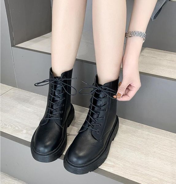 

boots black patent leather round toe platform bootie women lace up biker shoe highten heels high cut casual walking size