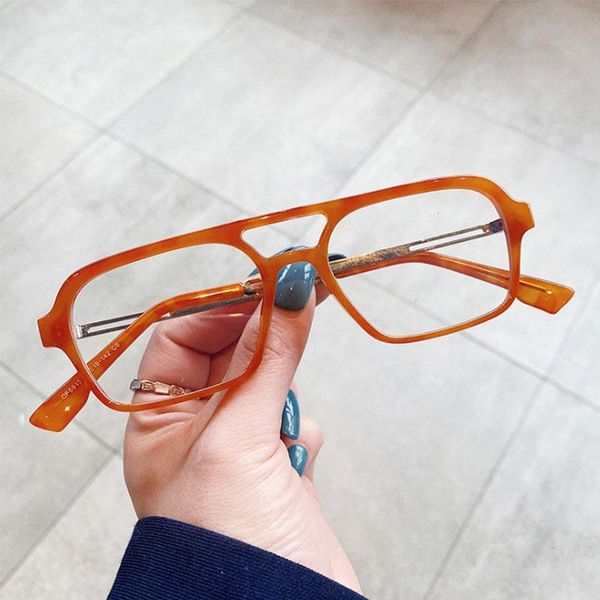 

fashion sunglasses frames anti blue light glasses retro men women optical computer eyeglasses 50344, Black