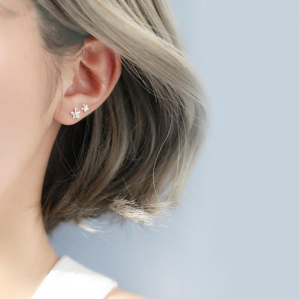 

stud fine jewelry cubic zirconia diamond hypoallergenic sparkly glitter cz multiple earrings pack for women girl teen, Golden;silver