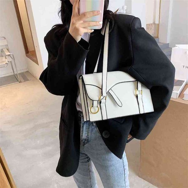 

storage baagwomen's 2020 star net red same saddle with foreign texture underarm versatile one shoulder messenger baggg bag