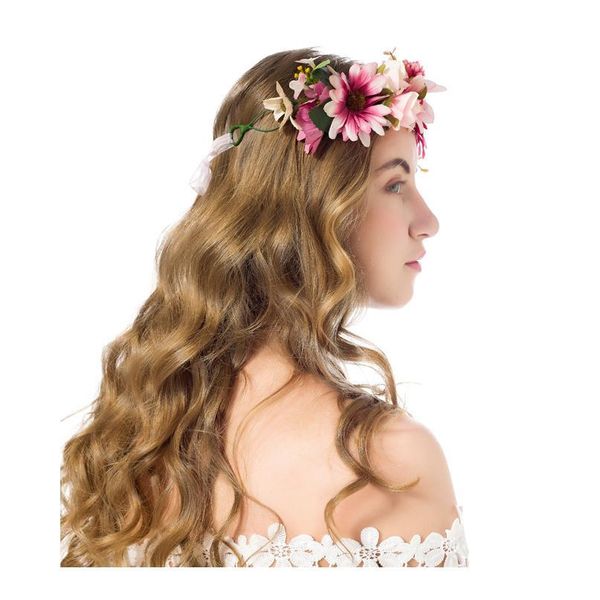 

calliopsis flower wreath bridal women headdress floral adjustable garlands bride wedding pgraphy craft wreath h qylbvp