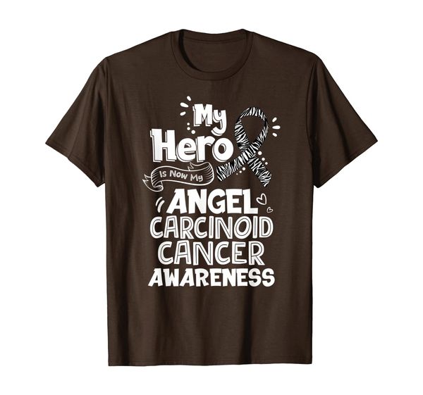 

My Hero Is Now My Angel Carcinoid Cancer Awareness T-Shirt, Mainly pictures