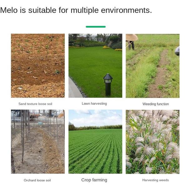 

hand-push lawn mower small multi-functional agricultural gasoline land-opening weeding household weeding machine artifact
