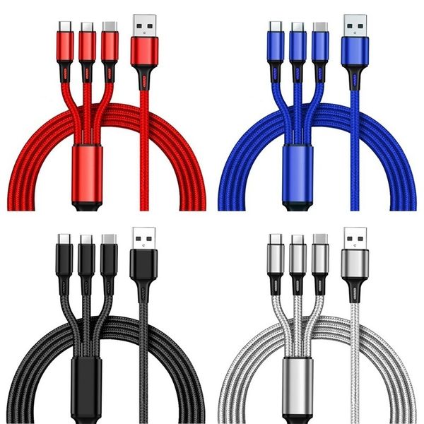 

3in1 usb cable micro usb c fast charging adapter microusb type-c charger type c cable for samsung huawei xiaomi cellphones