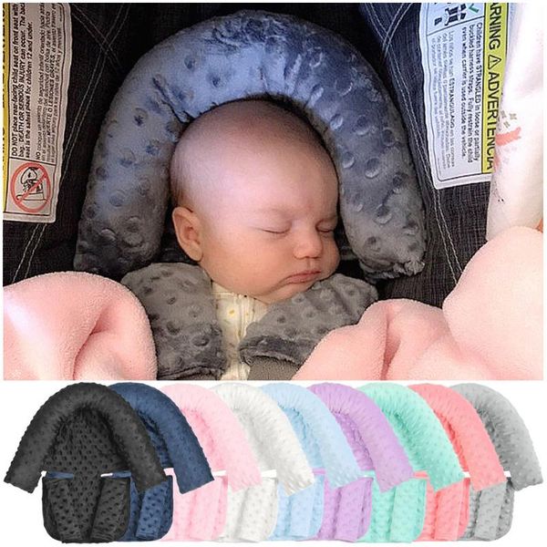 

pillows baby car safety soft sleeping head support pillow with matching seat belt strap covers carseat neck protection headrest