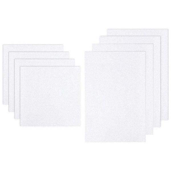 

8 pieces 11 count white classic reserve aida cloth cross stitch cloth for gift fashion ideas diy, Black