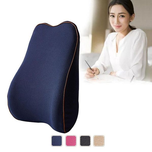 

seat cushions memory driver driving car cushion lumbar support waist protection cotton pillow posture correction pad parts