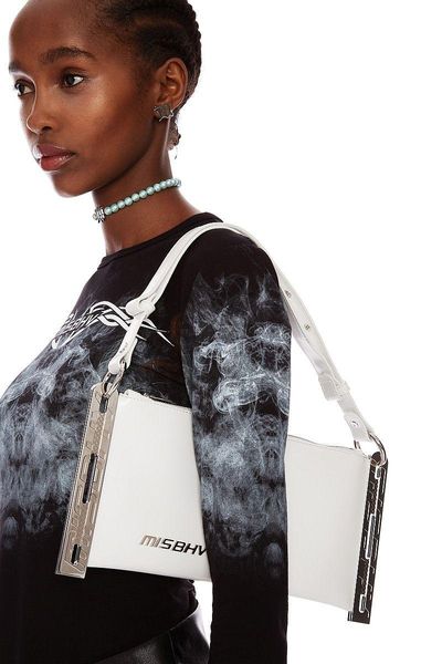 

diaper bags eos loridar 2021 misbehaving single shoulder bag metal logo leather hand-held small square temperament goddess wild tide