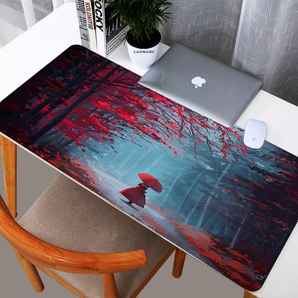 

mouse pads & wrist rests keyboard mat touhou gamer accessories desk protector mousepad anime mats gaming pad xxl on the table deskmat diy
