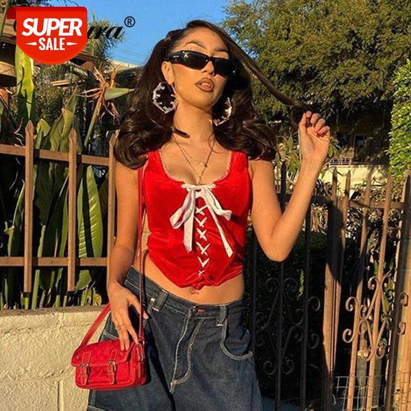 

dulzura stain women corset bustier crop lace up cross bandage tanks bodycon streetwear party club 2020 autumn winter #da8y, White