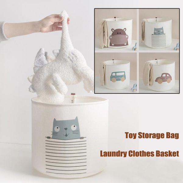 

40# clothing laundry basket bag folding laundry basket large capacity clothes storage bag children toy storage bucket waterproof