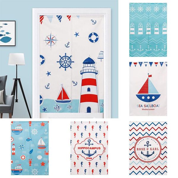 

mediterranean cloth curtain bedroom kitchen partition curtain household shelter toilet half no punching