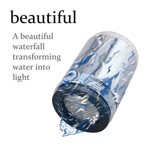 

wh-f03 temperature sensor led light water faucet tap glow lighting shower spraying for kitchen bathroom faucets
