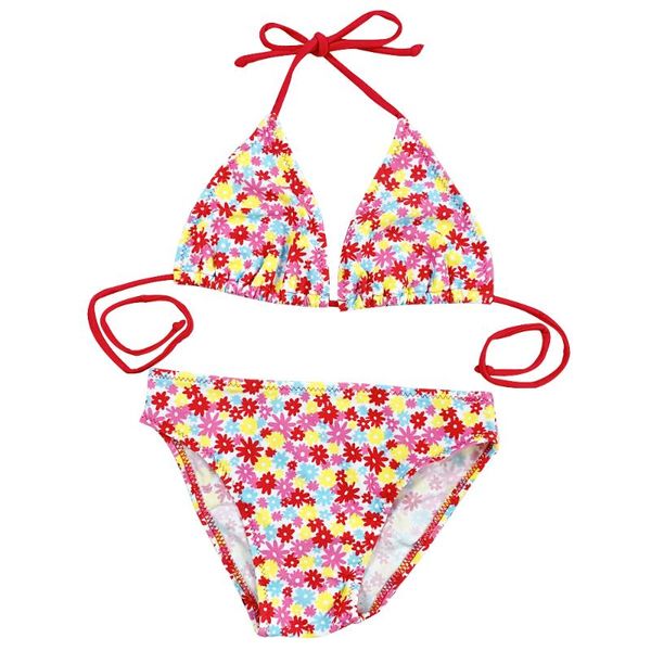 

fast and delivery girls two-piece swimsuit bikini set printed swimsuit summer beach