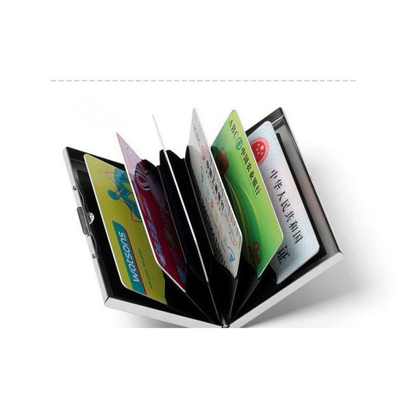 

bycobecy 2020 name card holder metal porte carte pocket slim credit card holder wallet men business bank card pack jllere