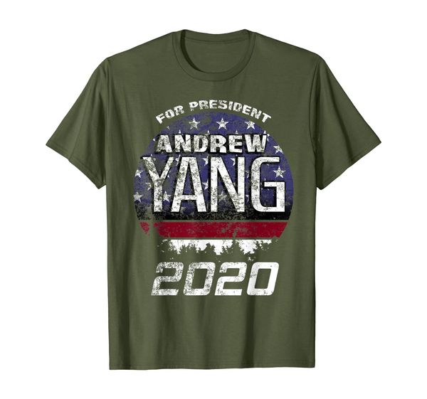 

andrew yang 2020 for president gfit t-shirt, White;black