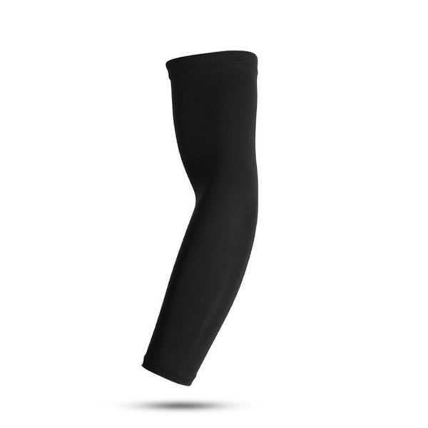 

elbow & knee pads basketball sports arm warmer sun protection ice sleeves running cycling fishing protective gear non-slip breathable, Black;gray