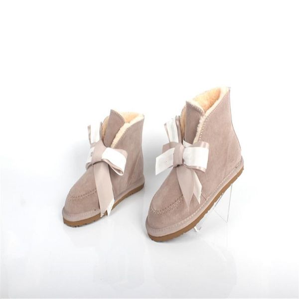 

boots snow women's leather australian classic winter shoes, Black