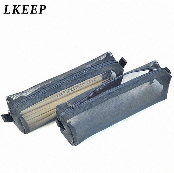 

grid transparent bag beauty travel cosmetic bag girl multifunction makeup pouch perspective pencil case make up neceser n20c#