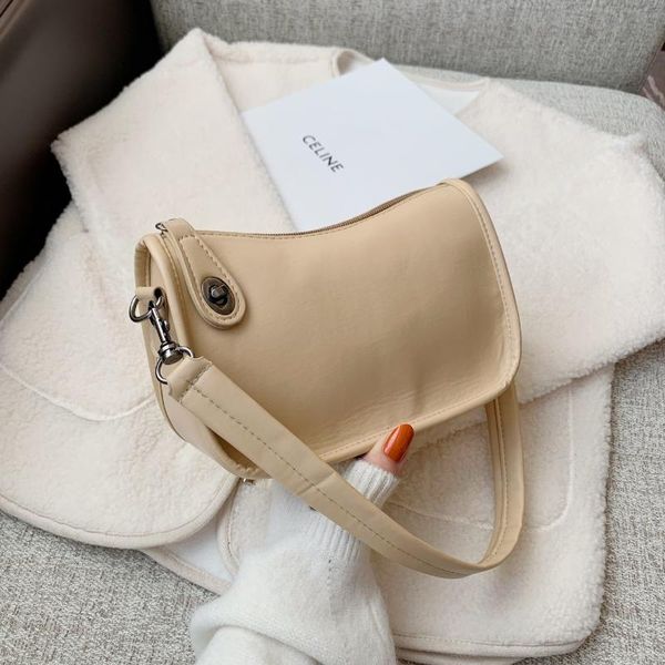 

handle bag women handbag pu leather shoulder totes underarm vintage handle bag female small subaxillary bags clutch