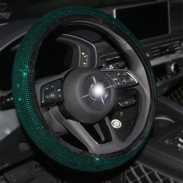 

steering wheel covers crystal rhinestone auto car diamond seat belt shoulder pad handbrake cover headrest styling accessorie