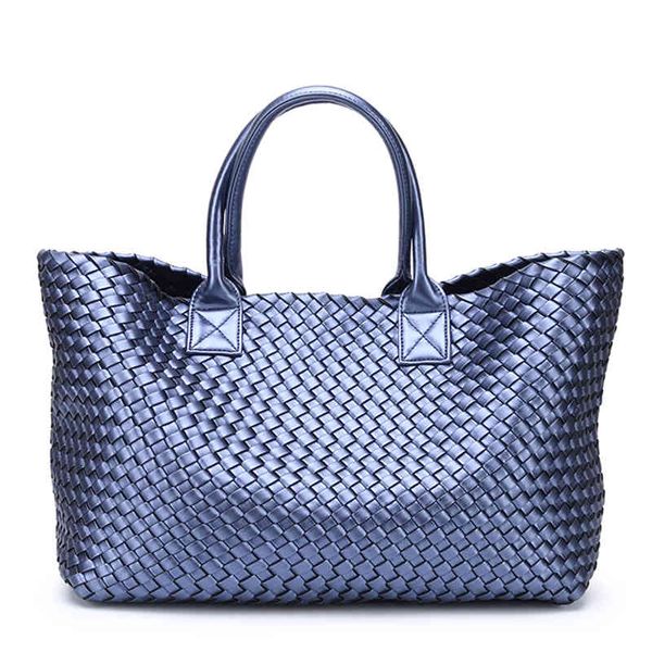 

2019 brand design woven handbags for women bales fashion tide weave hand shoulder lady large-capacity purse shopping basket bag