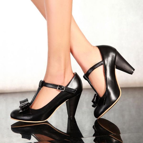 

dress shoes fashion leather buckle strap summer sandals butterfly-knot high heels belt bow ladies elegant, Black