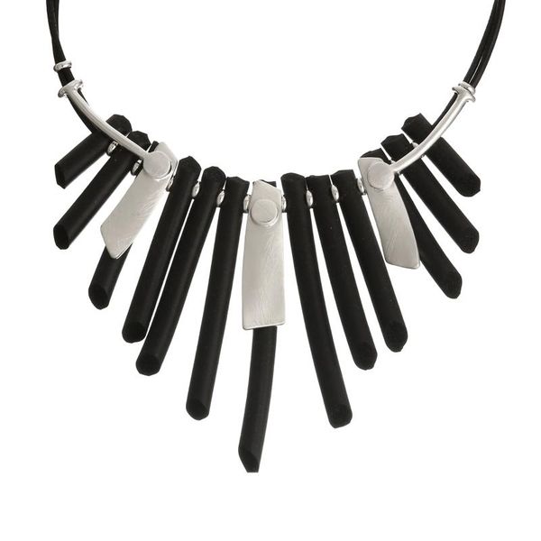 

pendant necklaces korean black silver color exaggerate necklace for women creative party gifts jewelry accessories 2021