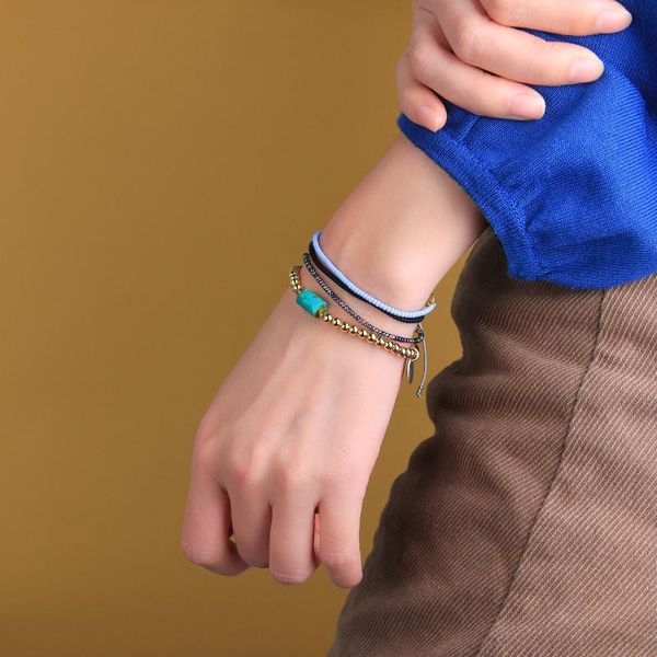 

charm bracelets kelitch 2021 created natural stone beaded bracelet round colorful strand club yarichin cuff jewelry harry styles, Golden;silver