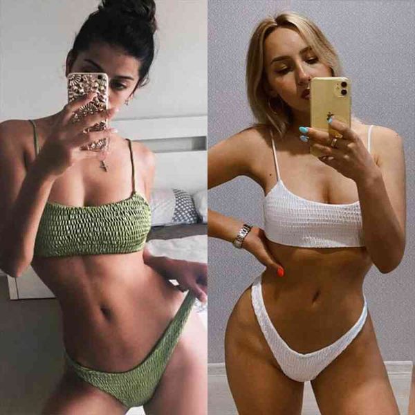 

bikinis women swimwear push up bikini set swimsuit solid bottom ruches brazilian biquini bathing suit swim wear beach, White;black