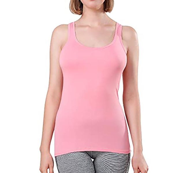 

women's tanks & camis 3pc o-neck solid sleeveless casual loose vest, White