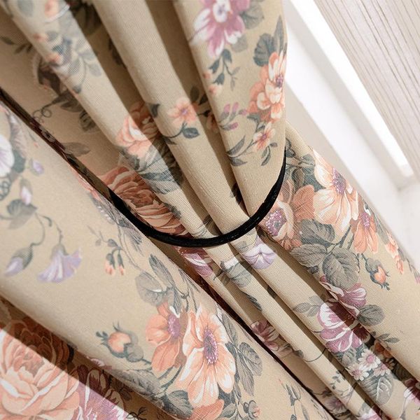 

curtain & drapes modern curtains for living room bedroom pastoral style polyestercotton printed fabric curtaintulle finished productcustomiz