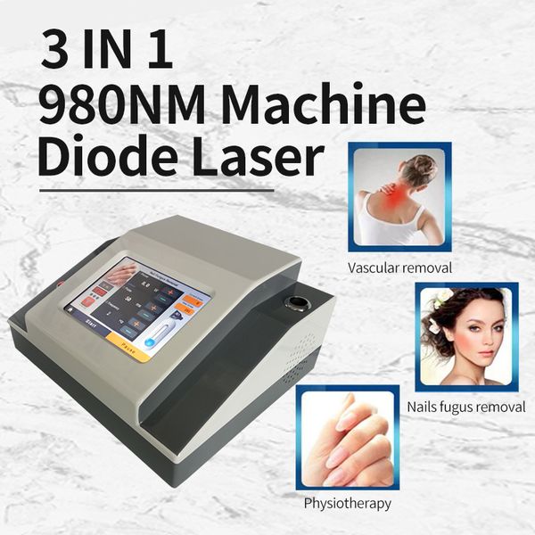 Outros equipamentos de beleza 980nm Diodo Laser Spider Veia Terapia Remoção Vascular Laser Prego Tratamento Fúngico Fisioterapia Euipment