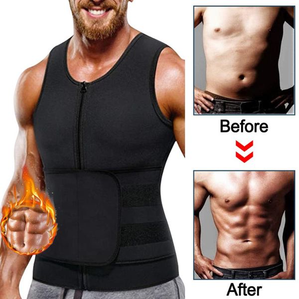 Intimo modellante da uomo Raccoglitori da donna e allenatore in vita Gilet in neoprene Shaper dimagrante Uomo Corsetto Sauna Sudore Guaina pancia Cintura Shapewear