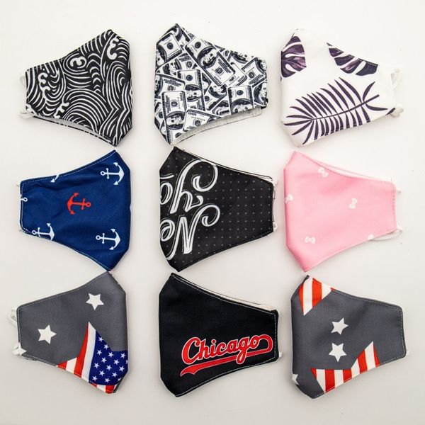 

multi cotton color printed cloth mask dust proof cotton printing