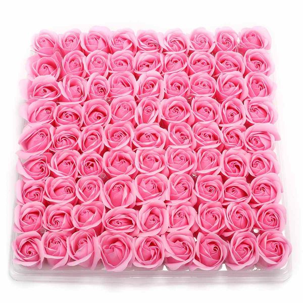 Decorações de casamento 81pcs caixa de raça de rosa artesanal Flores artificiais do Dia das Mães, Flores Decorativas de Flores Decorativas