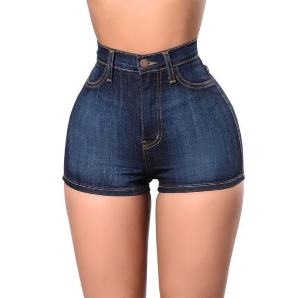 

women's jeans high qulity mom waist short for women summer blue denim shorts pants