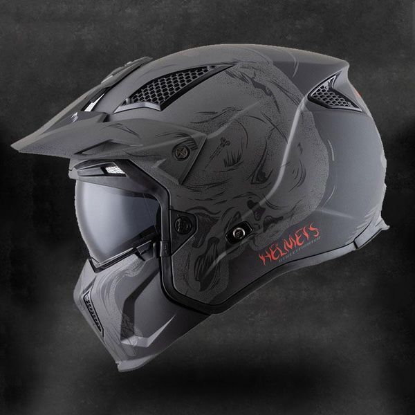 

motorcycle helmets authentic profession motorcross off-road helmet men personality full face locomotive pull four highway safety