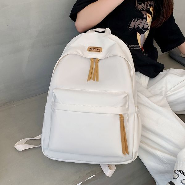 

backpack nylon scholastic bag for women, women's solid backpack, book adolescents 8193