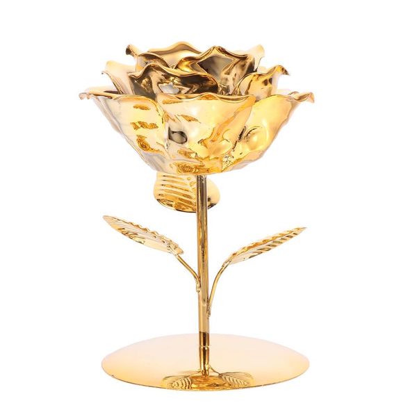 

candle holders 1pc exquisite flower candlestick wrought iron candleholder crafts adornment