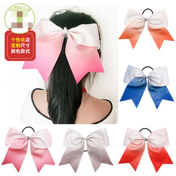 8 pezzi GlitterS CheerS BowS Fiocchi glitterati per cheerleader per ragazze