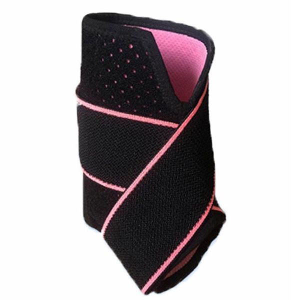 

1 pc adjustable pressurize ankle support ankle brace protector outdoor sports football retainer sprain repair belt, Blue;black