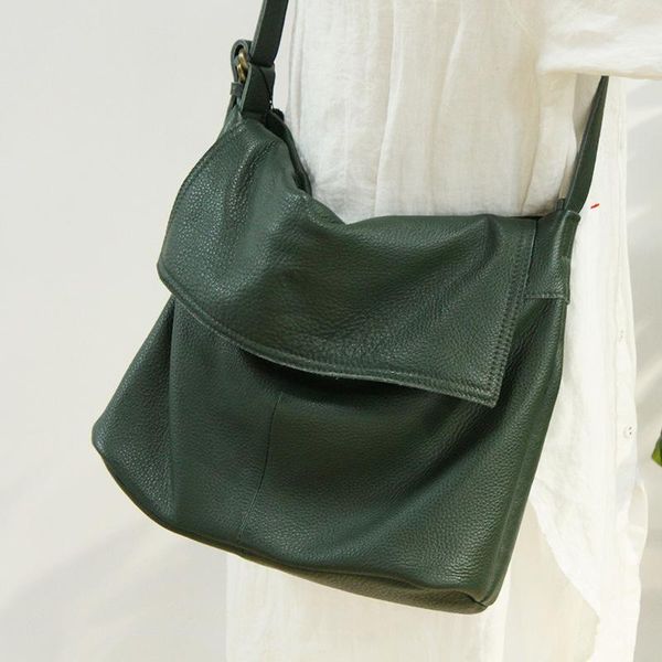 

evening bags 2021 women's bag head leather slanting single shoulder large capacity