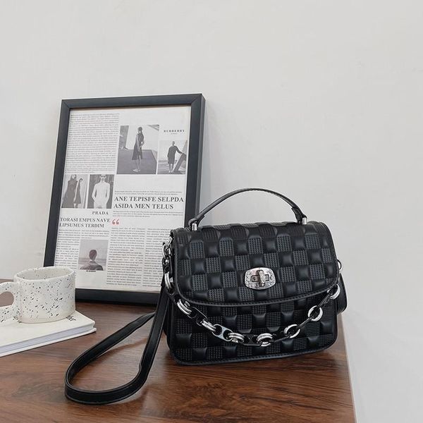 

evening bags texture leather women's bag 2021 summer fashion foreign style one shoulder small square armpit handbag girl