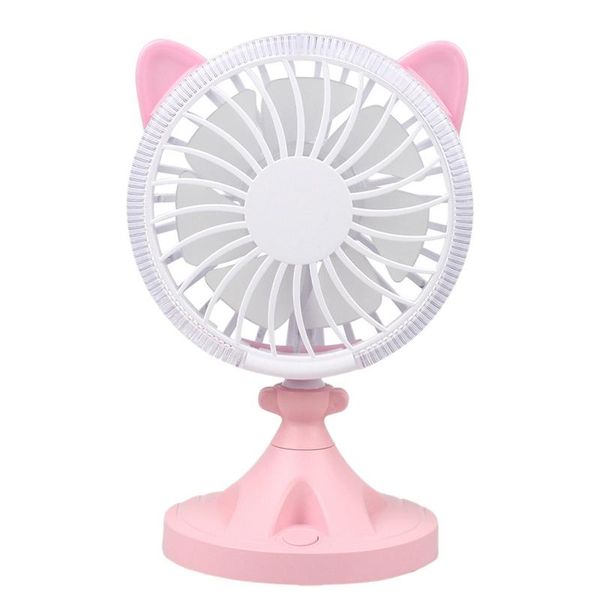 

electric fans usb mini fan portable charging desksmall office fan(pink)