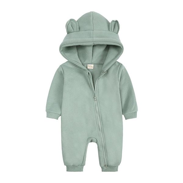 

jumpsuits baby boys girls clothes sets hooded rompers for babies born clothing infant ear costume jumpsuit outfit, Blue