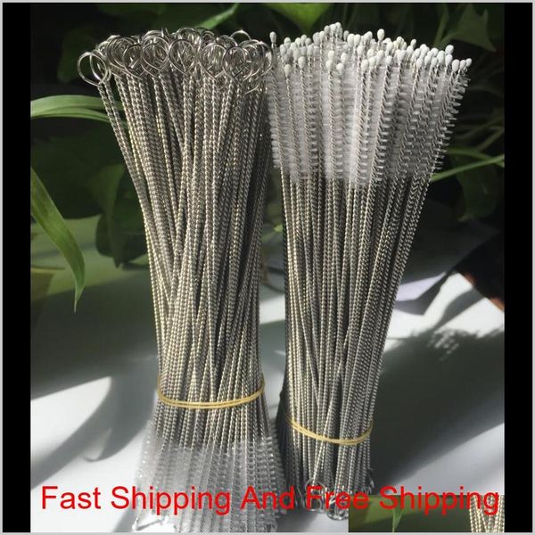 

17.5cm stainless steel drinking straws cleaning brush pipe cleaner tube baby bottle cup reusable househo qylnyn petsyard
