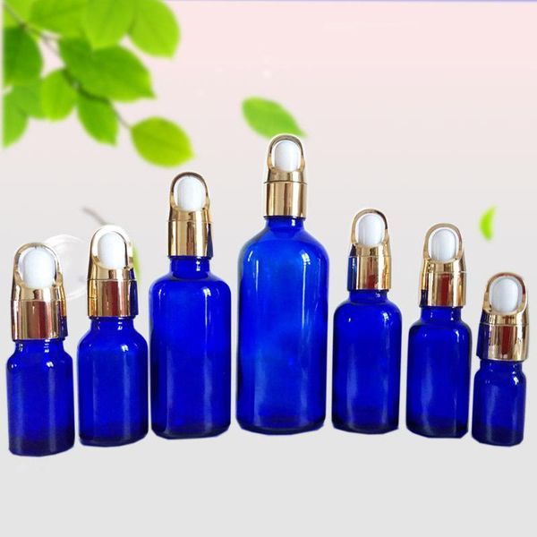 

storage bottles & jars blue glass bottle with pure dropper perfume sample tubes for essential oil reagent pipette refillable empty