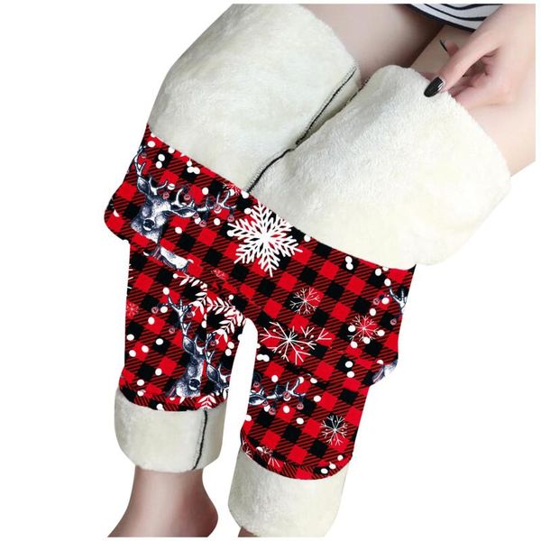 

yoga outfit christmas seamless leggings thicken warm sport fitness push up pants women high waist workout running gym tights navidad