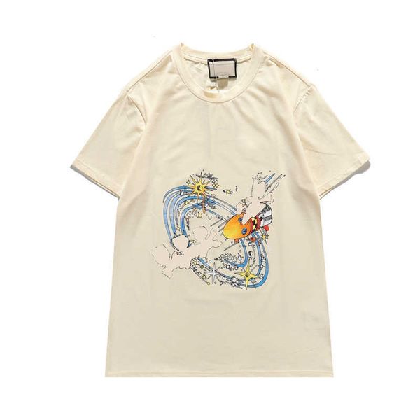 

mens t shirt for summer fashion men women letter printed t shirts new arrival casual streetwear tees breathable men tshirt 2 colors0li, White;black